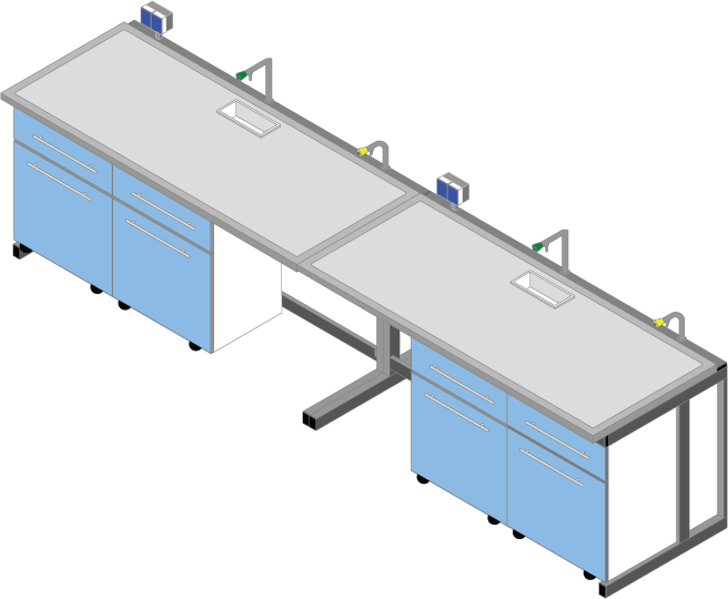 Banco parete piano Porcellanato monolitico su base acciaio cm 360 x 81 x 90H