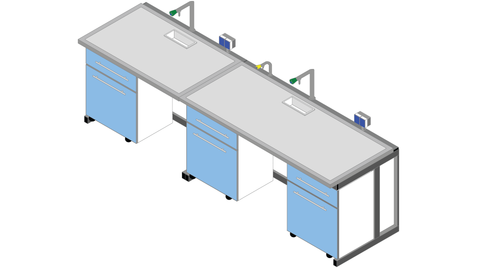 Banco parete piano Porcellanato monolitico su base acciaio cm 300 x 81 x 90H